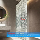 Window Privacy Film with Installation Tools, Static Cling, Anti UV, Heat Control, Ideal for Home Shower Office Glass Door (Leaf White (Glue-Free), 23.6X196.9Inch) by CozyNest Decor