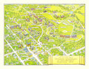 Vintage Map of Denison University, 1944