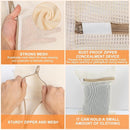4 Piece Small, Durable Organic Cotton Mesh Laundry Bag with Strong Zipper and Breathable Mesh, Delicate Laundry Bag for Underwear, Clothes, Pants and Socks by TinyTreasures Baby Boutique