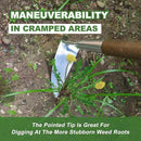 Haliaeetus Sickle Hoe, 58'' Long Handle Japanese Hand Hoe for Standing to Remove Weed, Stainless Steel Scraper Hoe, Bent Angle Weeding Sickle for Fastly Scraping Out Weed on Flower Bed, Between Plants by GreenHaven Gardens