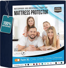 Utopia Bedding Waterproof Mattress Protector Twin XL Size, Premium Terry Mattress Cover 200 GSM, Breathable, Fitted Style with Stretchable Pockets (Navy) by TinyTreasures Baby Boutique