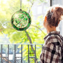 St Patricks Day Decorations - Irish Gifts for Women Men Friends Family, Shamrock Decorations, St Patricks Day Accessories - Double Layered Hanging Suncatcher 6 in by GreenHaven Gardens