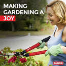 TABOR TOOLS B212A Telescopic Hedge Shears with Wavy Blade and Extendable Steel Handles. Extendable Manual Hedge Clippers for Trimming Borders, Boxwood, and Tall Bushes. by GreenHaven Gardens