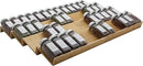 Bamboo Spice Rack Drawer Organizer - 8 Piece Set - 12" Wide, Combine Into 24" Rack (12" or 24") by CozyNest Decor