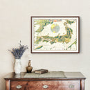 Vintage Map of Japan 1921