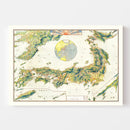 Vintage Map of Japan 1921