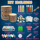 klmars Kids Wooden Painting Kit-Glow in The Dark-Arts & Crafts Gifts for Boys Girls Ages 5-12-Craft Activities Kits - Creative Art Toys for 5, 6, 7, 8, 9, 10, 11 & 12 Year Old Kids by TinyTreasures Baby Boutique