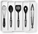 SMIRLY Silverware Drawer Organizer – Bamboo Kitchen Drawer Organizer, Adjustable Utensil Holder and Cutlery Tray, Drawer Dividers for Flatware and Kitchen Utensils by CozyNest Decor