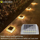 Lacasa Outdoor Solar Light, 4 Pack 30LM IP68 Waterproof Solar Garden Light Auto On/Off Solar Lighting for Stairs Paths Paths Paths Patio Deck Dock, Warm White 2700K by GreenHaven Gardens
