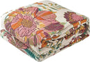 Boho Throw Blanket for Bed - 100% Pure Cotton Ultra Soft Rustic Quilt - Farmhouse Decor Bed Blankets, All Season Rustic Throw for Sofa Couch Chair(60"×80", Floral Blossom) by CozyNest Decor