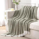 MIULEE Super Soft Throw Blanket for Couch, Olive Green Cozy Fluffy Warm Blankets Lightweight Knit Throw Blankets for Sofa, Bed, Chair, Living Room, Camping, Picnic, 50 x 60 inch by CozyNest Decor