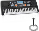 Pyle Electric Keyboard Piano - 49-Key Portable Digital Karaoke Piano with Stereo Speakers, Rechargeable Battery, and Wired Microphone for Beginners, Kids, Adults - 8 Rhythms, 16 Tones by TinyTreasures Baby Boutique