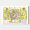 Vintage Map of Cambridge, England 1929