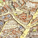 Vintage Map of Cambridge, England 1929