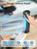 Grelife Tower Fan with Remote Control, Fast Cooling Desktop Fan, 90° Oscillation, 3 Speeds, 3 Wind Modes, Touch Screen, Auto Timer, Ideal for Home, Office Bedroom by CozyNest Decor