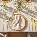 KINGSTONE Silverware Set, 40-Piece Flatware Set Cutlery Set Premium 18/10 Stainless Steel, Tableware Include Forks Knives Spoons for Home Kitchen Restaurant Wedding, Dishwasher Safe, Gold by CozyNest Decor