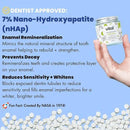Vital Toothpaste Tabs with 7% Nano-Hydroxyapatite | Naturally Whitens + Remineralizes Teeth | Fluoride & Plastic Free | Combats Sensitivity | Travel & Eco Friendly | Fresh Mint | 248 Tablets (4 Month) by CozyNest Decor