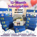 STEM Science Kit Subscription – 12 Monthly Boxes, 36 Total Hands-On Projects | Engineering & Building Toys for Kids Ages 7-12 | Educational Activities for Boys & Girls by TinyTreasures Baby Boutique