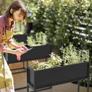 Cocoyard Elevated Planter Box - 28 Inch Durable Raised Garden Bed for Herbs and Flowers - Stylish Tall Rectangular Planter for Outdoor Plants & Backyard Gardening by CozyNest Decor