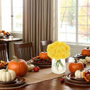 Kimura's Cabin 20Pcs Artificial Mums Flowers Fake Silk Chrysanthemum Balls Flower for Home Decor Easter Table Fall Bouquets Wedding Party DIY Decorations (Yellow) by CozyNest Decor
