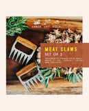 Premium 18/8 Stainless Steel Meat Shredder Claws with Wooden Handles: Effortlessly Shred, Pull, and Serve Pork, Turkey, Chicken, and Brisket! by GreenHaven Gardens