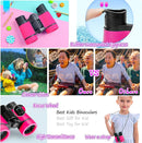Kids Binoculars Best Gifts for 3-12 Years Boys Girls High-Resolution Optics Shockproof Mini Compact Binocuolar Toys Folding Small Telescope for Bird Watching Camping Outdoor Play by TinyTreasures Baby Boutique