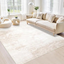 Area Rugs 5x7 Living Room: Washable Rug Modern Abstract Large Rug Soft Non Slip Neutral Rug Stain Resistant Indoor Carpet for Bedroom Kitchen Dining Room Table Nursery Home Office Rugs(Beige,5'x7') by TinyTreasures Baby Boutique