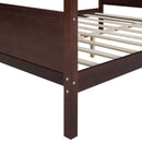 Canopy Platform Bed With Headboard And Footboard, Slat Support Leg by HouseOfZazla