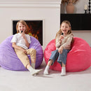 Homguava 2FT Bean Bag Chair,Teardrop Bean Bags Small Beanbag Chair with Memory Foam Filled and Ultra Soft Corduroy Cover for Living Room, Bedroom (Small,Pink) by TinyTreasures Baby Boutique