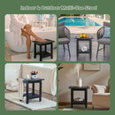 HDPE Shower Bench Seat Capacity 300LB, Waterproof Bathroom Stool with Side Carry Holes, Compact 16.8" L Design, Non-Slip Shower Seat for Elderly, Shaving Legs & Spa - Indoor/Outdoor Use(Black) by TinyTreasures Baby Boutique