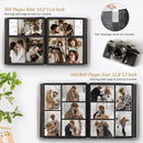Popotop Photo Album 4x6 800 Pockets with Leather Hardcover Cover, Large Photo Album Binder Book with 80Pcs Pages for Family Travel Wedding Baby Gifts by TinyTreasures Baby Boutique