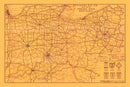 Vintage Map of Kentucky 1925