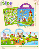 Benresive Reusable Sticker Book for Toddlers 2-4 Years, Fun Travel Stickers for Kids, Waterproof Sticker Books for Toddlers 1-3, Crafts Activities for Todddlers 1-3 2-4 3-5 - Fairy by TinyTreasures Baby Boutique