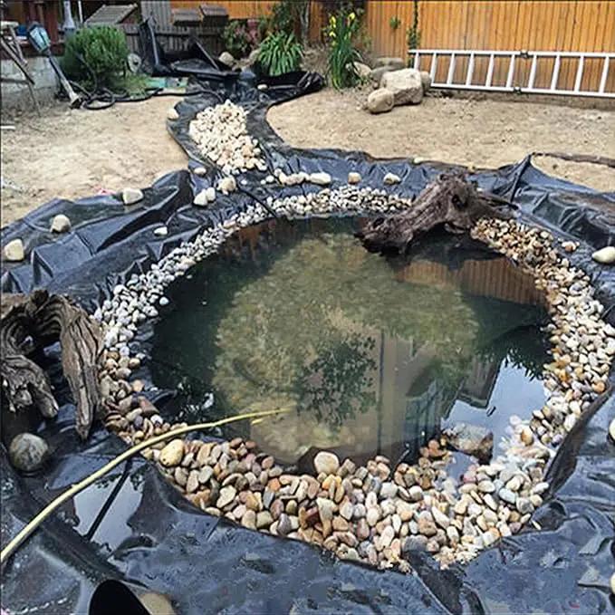 10 x 15 FT Pond Liner, 20 Mil Fish Pond HDPE Liner, Pond Liners for Outdoor Ponds, Koi Ponds, Garden Fountain, Waterfall, photo 3 of 9