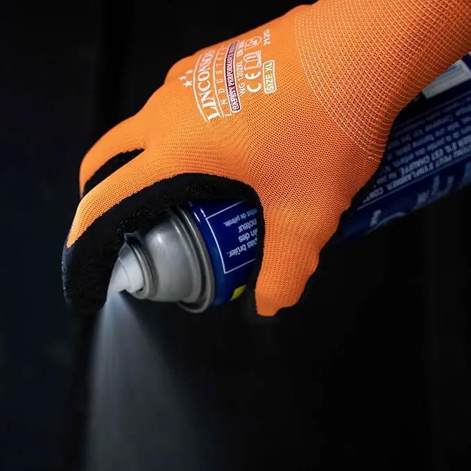 linconson 12 Pack Safety Performance Series Construction Mechanics Wrinkle Latex Work Gloves, photo 5 of 6