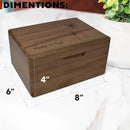Sunflower Wooden Keepsake Box - Unique Gift for Women, Floral Keepsake for Girls, Personalized Gifts for Teen Girls or Daughters, Dandelion Storage Boxes, Custom Wood Box Flowers, 8x6x4 in by TinyTreasures Baby Boutique