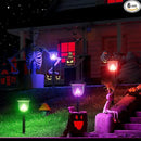 AOSEA 4 Pack Solar Pathway Lights Outdoor Waterproof - Auto RGB Color Changing Solar Lights for Outside, IP65 Rated, 12H Bright Landscape Lighting, Durable Plastic - Perfect for Garden & Walkway by GreenHaven Gardens
