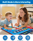 Toys for 1 Year Old Boy Gifts, Baby Musical Mat with Piano & Drum, Adjustable Volume, 12-18 Months Toddler Toys, Christmas Birthday Easter Gifts for 1-2 Year Olds Boys Girls (Blue) by TinyTreasures Baby Boutique