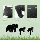 3 Pack Bear Metal Garden Decorative Stakes, Weather Proof Silhouette Statues for Yard, Patio,Outdoor Decor for Bear Lovers and Pet Owners by CozyNest Decor