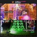 Solar Spotlights Outdoor Color Changing, 180°Adjustable Flag Pole Lights, IP67 Garden Lights Solar Powered Waterproof, Wall Lights for Garden Pool Area Pond, Landscape Solar Light for Yard by GreenHaven Gardens