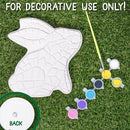 Creative Roots Paint Your Own Bunny Garden Stone, Craft Kits, Stepping Stones Kit for Kids, Ceramics to Paint, Ages 6+ by TinyTreasures Baby Boutique