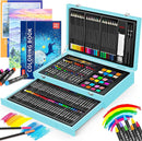 iBayam Art Supplies, 150-Pack Deluxe Wooden Art Set Crafts Drawing Painting Kit with 1 Coloring Book, 2 Sketch Pads, Creative Gift Box for Adults Artist Beginners Kids Girls Boys by TinyTreasures Baby Boutique