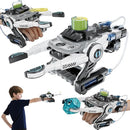 SMIESSKIDDO Hydraulic Robotic Arm - 106 Pcs Dual-Mode STEM Toy for Kids 8-12, Build & Launch Flying Disc | No Batteries, Safe Engineering Science Kit, Model Kits Gift for Boys & Girls 9 10 11 by TinyTreasures Baby Boutique