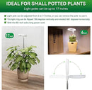 Plant Lights for Indoor Growing, Full Spectrum Grow Light with 48 LEDs, 5 Dimmable Levels Super Bright Halo Grow Lights, with Automatic Timer, Height Adjustable 7"-17", Pack of 3 by GreenHaven Gardens