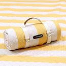 HX&OD Extra Large Picnic Outdoor Blanket, 80”x80” Waterproof Picnic Mat Foldable Camping Blanket Portable with Carry Strap for Beach Mat Outdoor Camping Party(Yellow) by TinyTreasures Baby Boutique