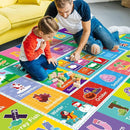 Kids Rug for Playroom, Kids Baby Playmat with Alphabet, Month, Weather, Week and Shapes ABC Educational Rug, Play Mat Carpet for Bedroom Classroom (78.7X59 INCH, Weather) by TinyTreasures Baby Boutique