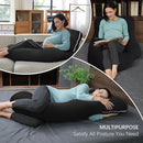 MOON PARK Pregnancy Pillows for Sleeping - U Shaped Full Body Maternity Pillow with Removable Cover - Support for Back, Legs, Belly, HIPS - 65 Inch - Black - Cooling Cover by TinyTreasures Baby Boutique