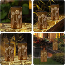 Solar Lanterns Outdoor Waterproof - Dandelion Solar Table Lamp Metal Decoration, Solar Table Lights for Desk Patio Lawn Patio Pathway Landscape Courtyard Backyard Yard Garden Art Decor(2 Pack) by GreenHaven Gardens