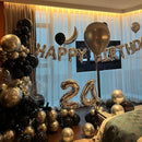 140pcs Black Round Balloons Different Sizes 18 12 10 5 Inch Latex Balloons for Arch Decoration Party Balloon Kit for Graduation Birthday Party Wedding Balloon Baby Shower Decoration by TinyTreasures Baby Boutique