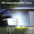 Linkind Solar Lights Outdoor 60 LEDs Solar Lights for Outside Ultra-Bright 800LM S olar Spot Lights 30% Conversion Rate Solar Landscape Light Waterproof IP67 for Garden Yard Pathway, 2Pack Cool White by GreenHaven Gardens